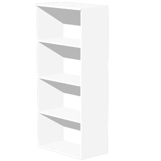 Mobile Easy - alto a giorno - 80 x 35 x 180 cm - bianco