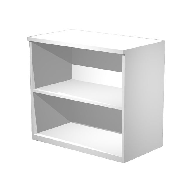 Mobile contenitore Agorà - basso a giorno - 80 x 45 x 73 cm - bianco