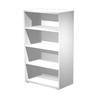 Mobile contenitore Agorà - medio a giorno - 80 x 45 x 136 cm - bianco