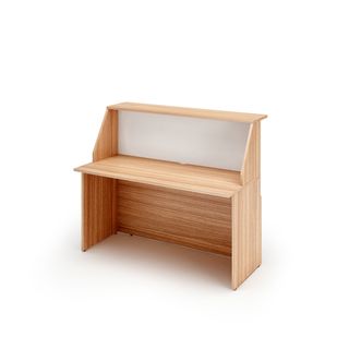 Modulo Prestige reception sopralzo/desktop - 140 x 76,1 x 117 cm - ciliegio ara…