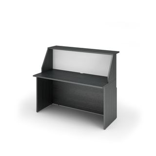 Modulo Prestige reception sopralzo/desktop - 140 x 76,1 x 117 cm - nero venato/…