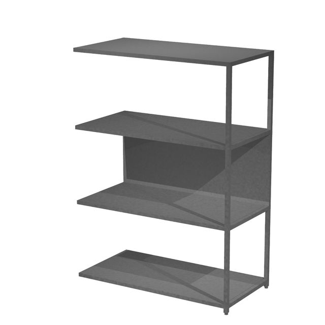 Modulo aggiuntivo per libreria Modular - 90 x 44 x 122 cm - struttura metal ant…