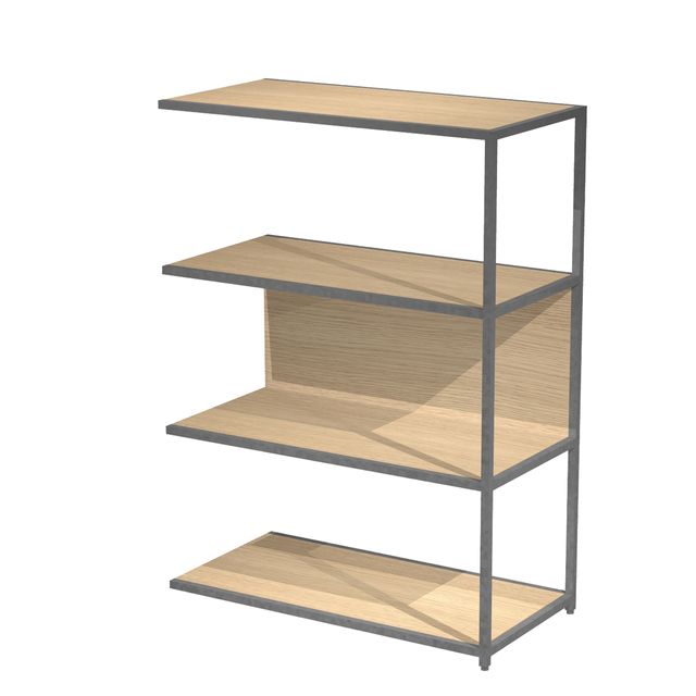 Modulo aggiuntivo per libreria Modular - 90 x 44 x 122 cm - struttura metal ant…