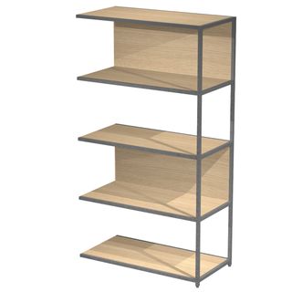 Modulo aggiuntivo per libreria Modular - 90 x 44 x 161 cm - struttura metal ant…