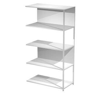 Modulo aggiuntivo per libreria Modular - 90 x 44 x 161 cm - struttura metal bia…