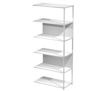 Modulo aggiuntivo per libreria Modular - 90 x 44 x 200 cm - struttura metal bia…