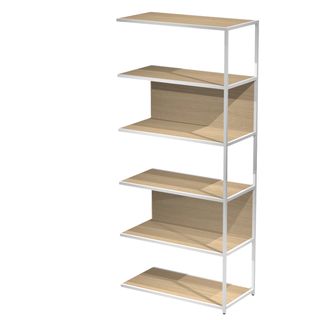 Modulo aggiuntivo per libreria Modular - 90 x 44 x 200 cm - struttura metal bia…