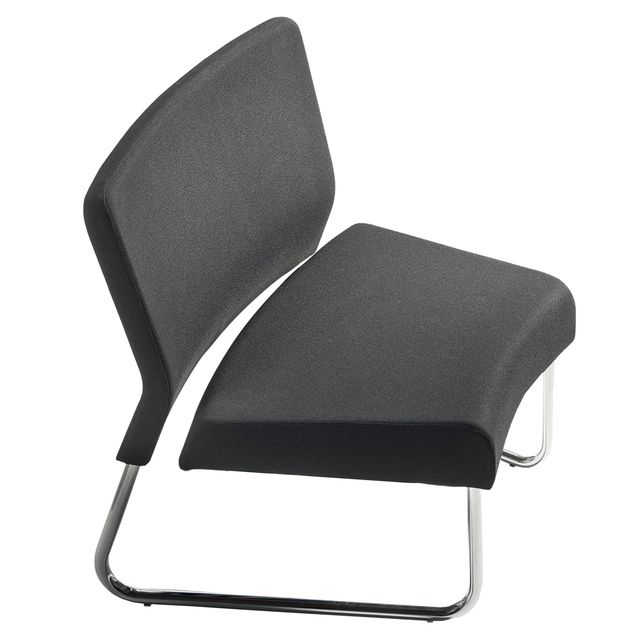 Modulo curva interna - divanetto Slastic SLS - senza braccioli - nero - Unisit
