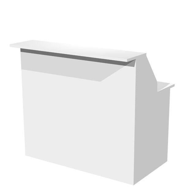 Modulo reception Prestige - sopralzo con desktop incluso - 120 x 76 x 117 cm - …