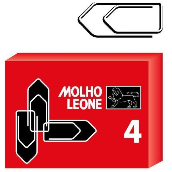 Molho Leone - Clip per carta - triangolare - No. 4 - 32 mm - acciaio galvanizza…