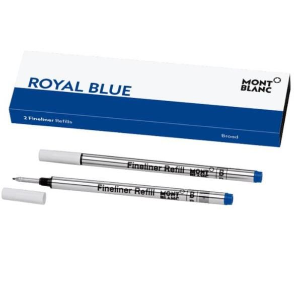 Montblanc - Refill - blu reale - larga (pacchetto di 2) - per Montblanc MEISTER…