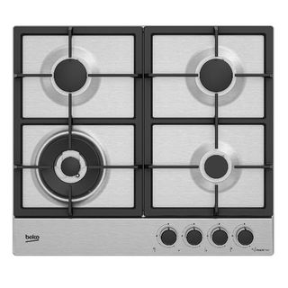 Beko HIAW64225SXE - Piano cottura a gas - 4 piastre - Nicchia - larghezza: 56 c…