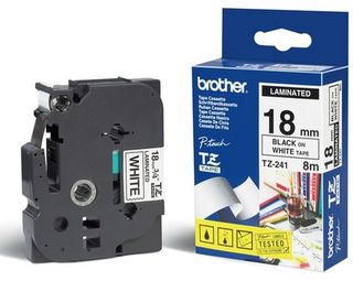 NASTRO 18MM NERO SU SFONDO BIANCO