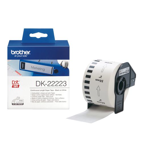 NASTRO ADESIVO CARTA NERO / BIANCO 50MM - LUNGHEZZA 30.48 METRI