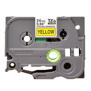NASTRO LAMINATO CON ADESIVO RESISTENTE DA 24 MM (8 M) NERO/GIALLO