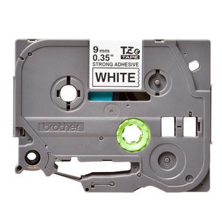 NASTRO TIPO TZ 9MM NERO/BIANCO ADESIVO RESISTENTE
