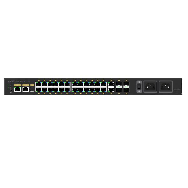 NETGEAR AV Line M4250-26G4F-PoE++ - Switch - L3 - gestito - 24 x 10/100/1000 (P…