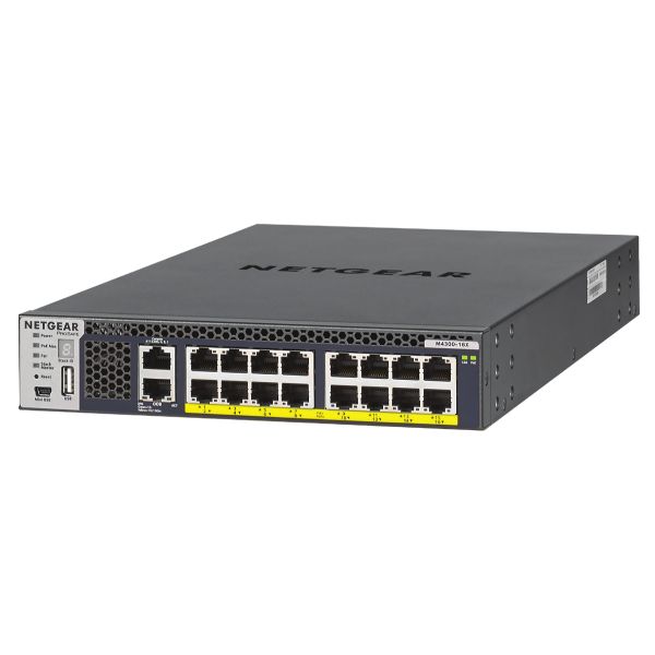 NETGEAR M4300-16X - Switch - L3 - gestito - 16 x 100/1000/2.5G/5G/10GBase-T (Po…