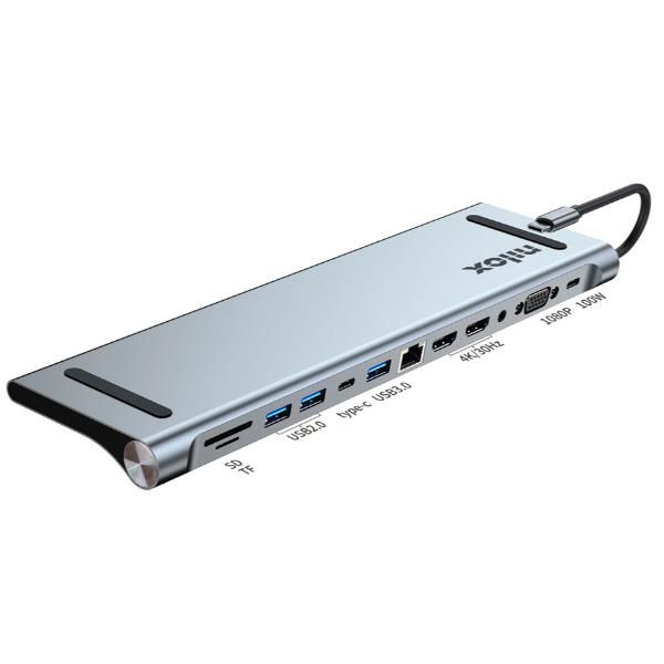 NILOX TECH - Docking station 12in1 USB-C compatibile Macbook