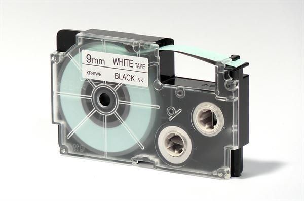 Nastro - 9 mm x 8 mt - nero/ bianco - Casio