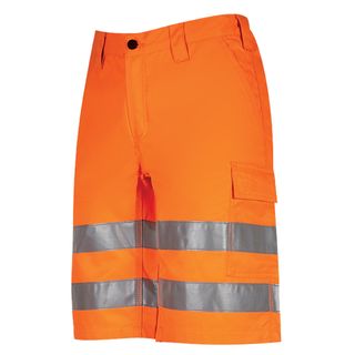 Bermuda alta visibilità Altair - taglia M - arancio fluo - U-Power