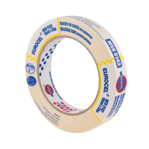 Nastro adesivo MSK 6143 - 19 mm x 50 m - carta - beige - Eurocel