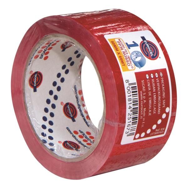 Nastro adesivo PP36NN - 5 cm - rosso - Eurocel