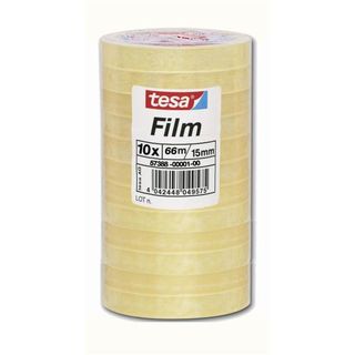 Nastro adesivo Tesafilm - 15 mm x 66 m - PP - trasparente - Tesa - torre 10 pez…