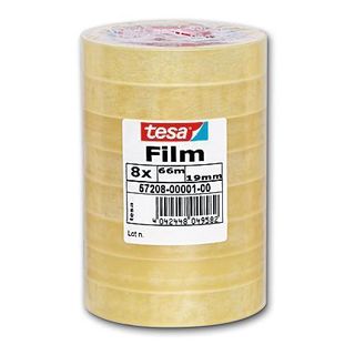 Nastro adesivo Tesafilm - 19 mm x 66 m - PP - trasparente - Tesa - torre 8 pezzi