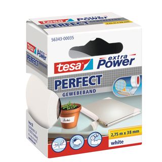 Nastro adesivo telato XP Perfect - 38 mm x 2,7 m - tela plastificata - bianco -…