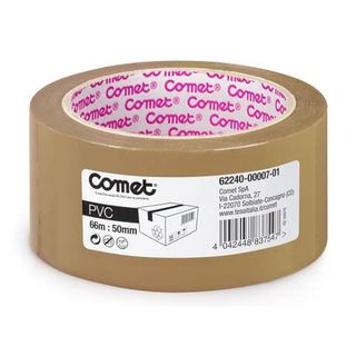 Nastro da imballo in PVC Comet -Tesa- 50mmx66mt avana (torre 6pz)