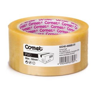 Nastro da imballo in PVC Comet -Tesa- 50mmx66mt trasparente (torre 6pz)