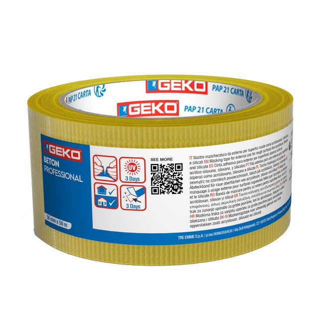 Nastro mascheratura telato BETON - per esterni e superfici ruvide - 5 cm x 50 m…