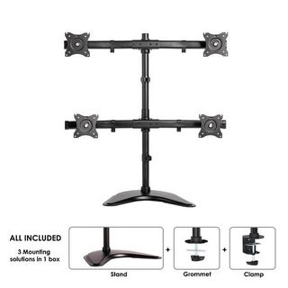 Neomounts NM-D335D4 - Supporto - video full-motion - per 4 display LCD - nero -…