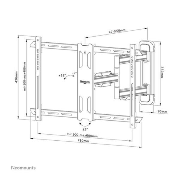 Neomounts by Newstar Select WL40S-850BL16 - Kit montaggio (copricavo, elemento …