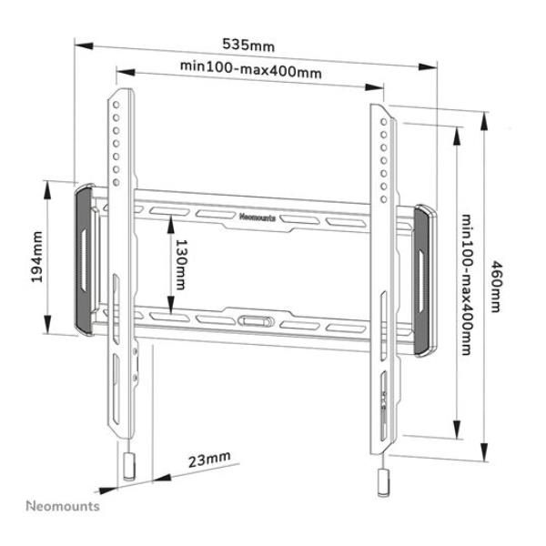 Neomounts by Newstar WL30-550BL14 - Kit montaggio (elemento a parete, adattator…