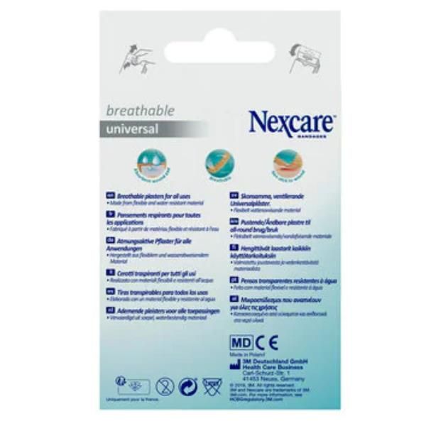 Nexcare Universal - Fasciatura - 2.5 cm x 7.2 cm - marrone chiarp (pacchetto di…