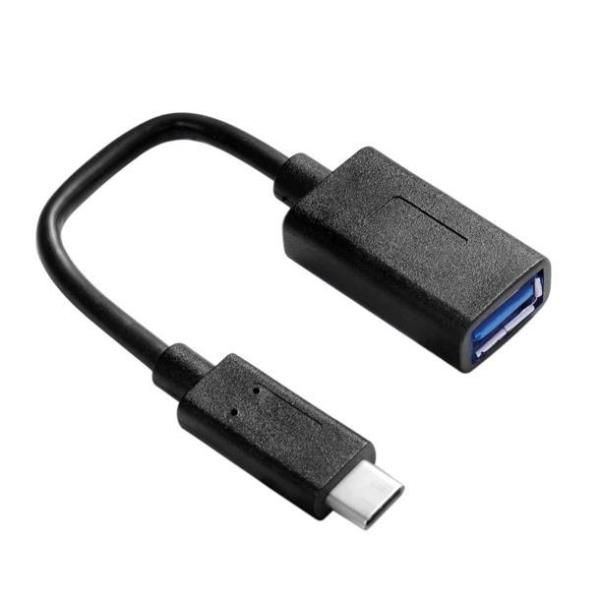 Nilox - Adattatore USB - USB Tipo A (F) a USB-C (M) - USB 3.1 - nero