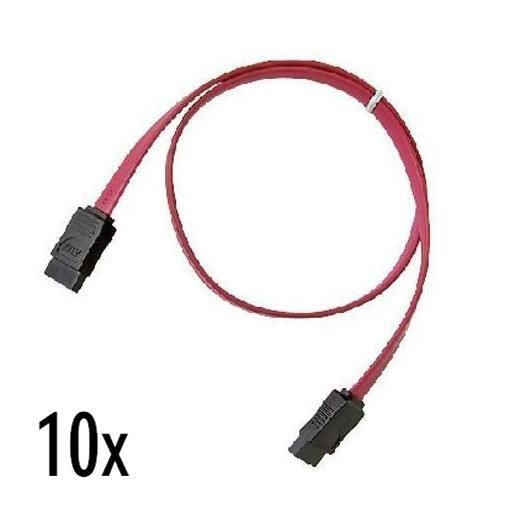 Nilox - Cavo SATA - Serial ATA 150 - SATA (M) a SATA (M) - 50 cm - rosso (pacch…