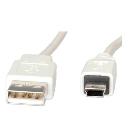 Nilox - Cavo USB - mini-USB Type B (M) a USB (M) - USB 2.0 - 1.8 m - bianco