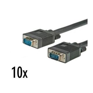 Nilox - Cavo VGA - HD-15 (VGA) (M) a HD-15 (VGA) (M) - 2 m - nero (pacchetto di…