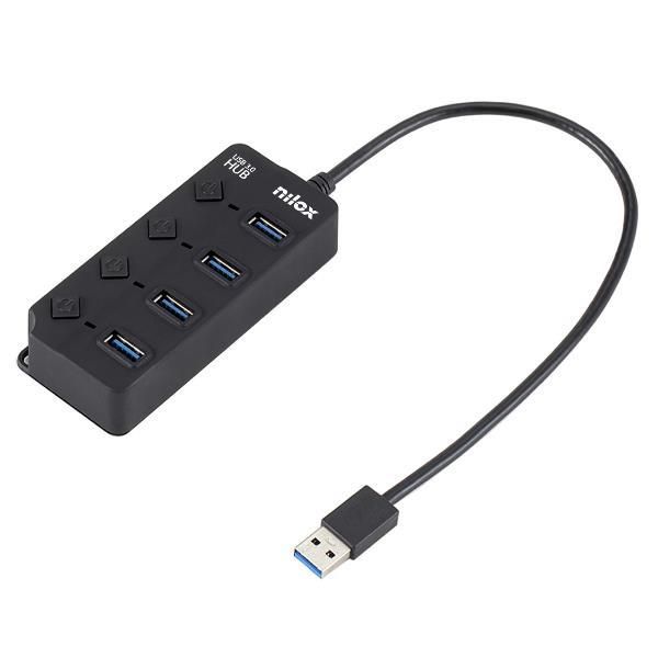 Nilox - Hub - 4 x USB 3.1 - desktop