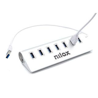 Nilox - Hub - 7 x SuperSpeed USB 3.0 - desktop