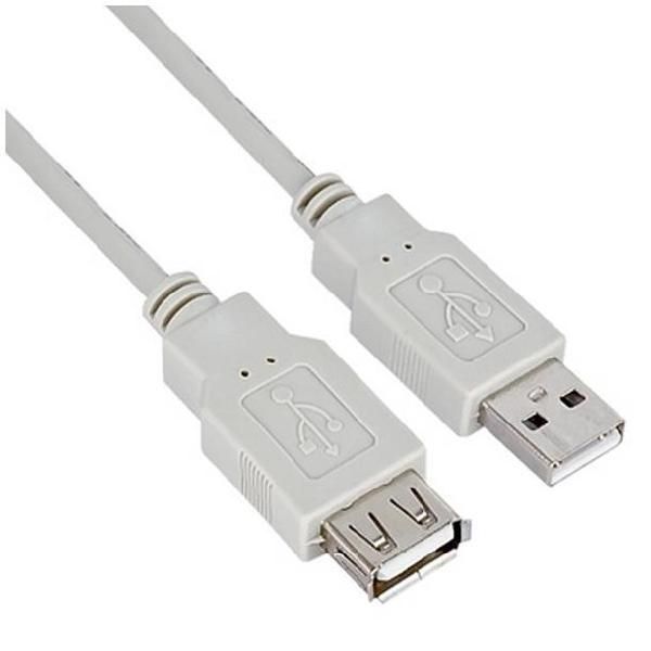 Nilox - Prolunga USB - USB (F) a USB (M) - USB 2.0 - 1.8 m - grigio
