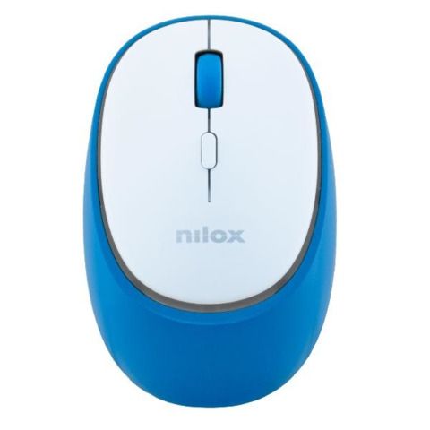 Nilox NXMDWS103, Ambidestro, Ottico, RF senza fili + Bluetooth, 1600 DPI, Blu, …
