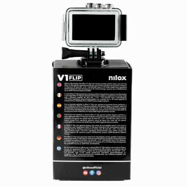 Nilox V1 FLIP - Action camera - 4K - 4.0 MP - Wireless LAN - impermeabile fino …