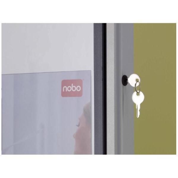 Nobo - Bacheca chiusa - montabile a parete - 625 x 890 mm - 8 x A4 - magnetica …