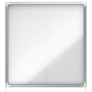 Nobo - Bacheca chiusa - montabile a parete - 944 x 907 mm - 12 x A4 - metallo -…