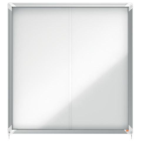 Nobo - Bacheca chiusa - montabile a parete - 944 x 907 mm - 12 x A4 - metallo -…