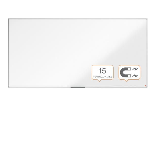 Nobo Basic - Lavagna bianca - montabile a parete - 2400 x 1200 mm - acciaio ver…